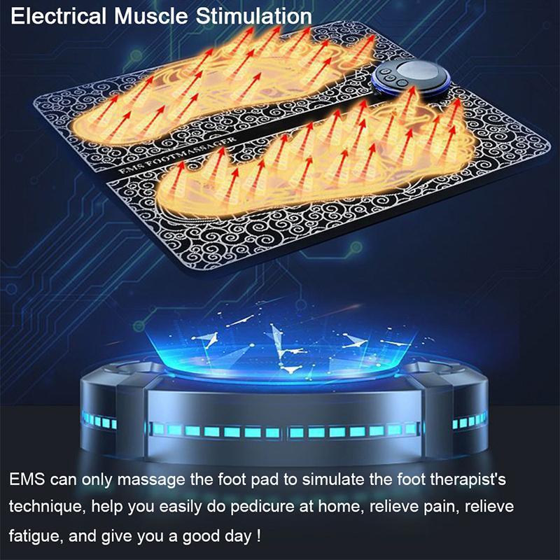 EMS Foot Massager Pad Portable Electric Muscle Stimulation